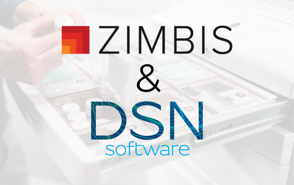 Zimbis and DSN logos, representing their strategic integration to revolutionize dental inventory management.