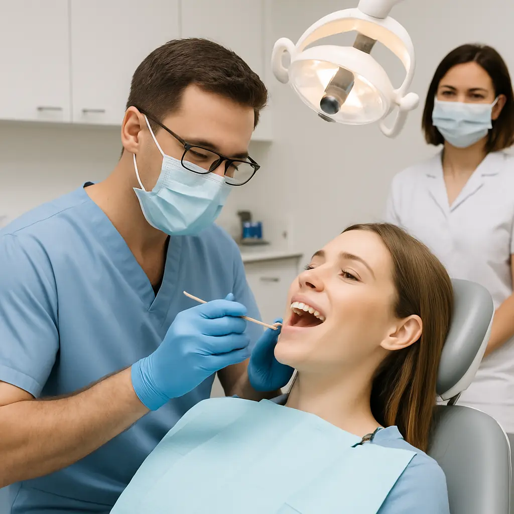 Dental software stock image